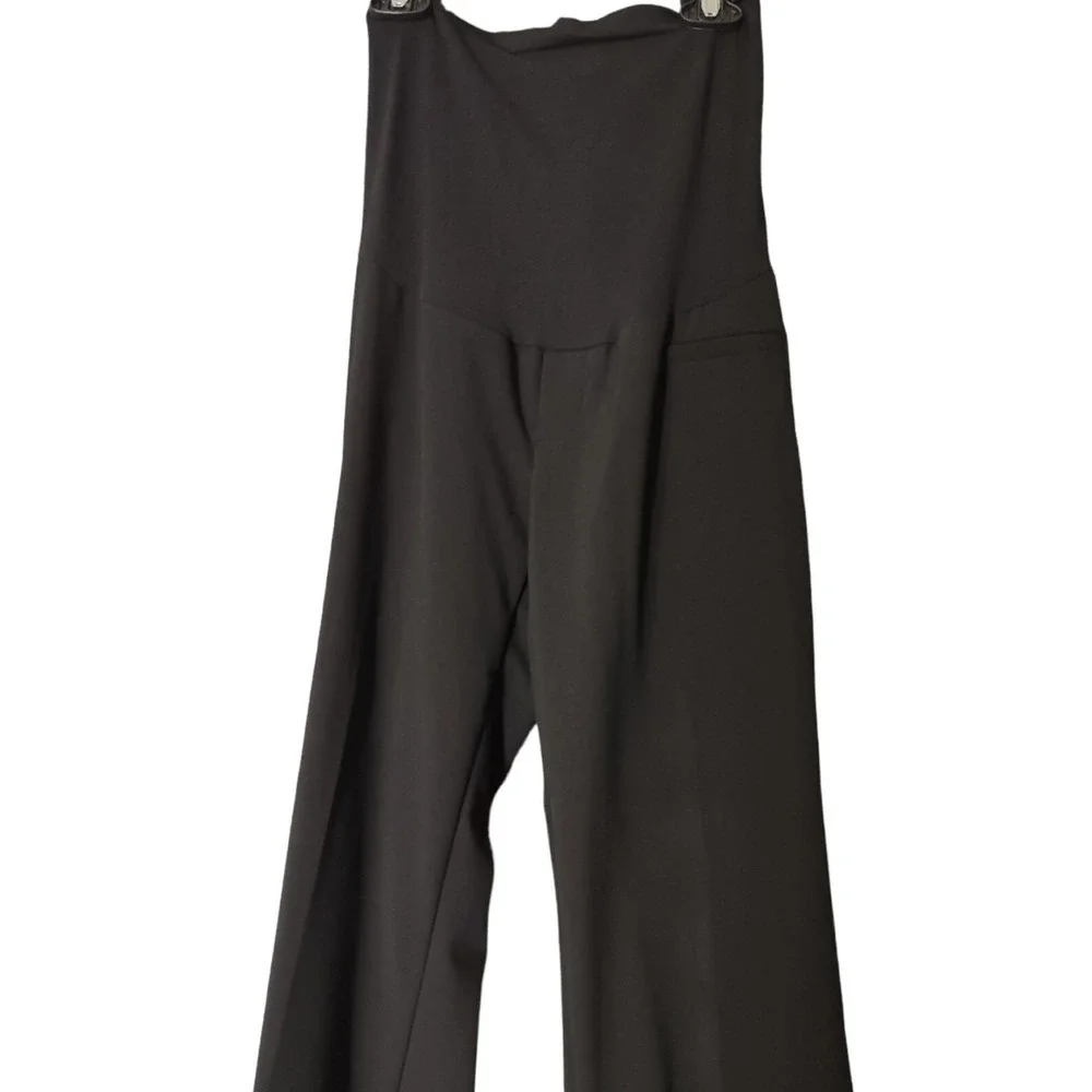 Maternity Womens PXS Motherhood Black Knit Pregnancy Dress Pant Adult Petite New